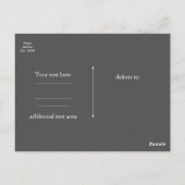 Black White Dot & Faux Gold Shimmer Lips Evenement Briefkaart (Achterkant)