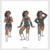 Black White Dots #1 Sticker (Vel)