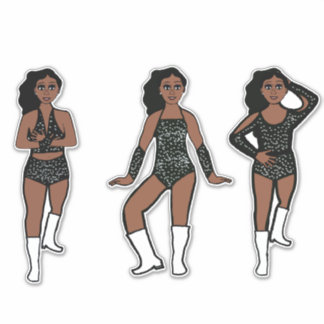 Black White Dots #1 Sticker