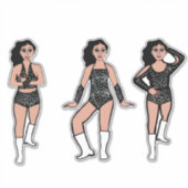 Black White Dots #2 Sticker (Voorkant)