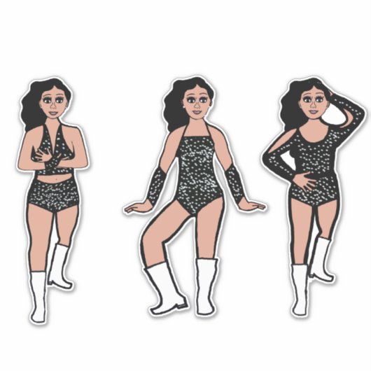 Black White Dots #2 Sticker (Voorkant)