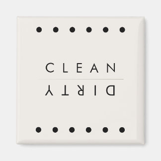 Black & White Dotted Dishwasher Magnet