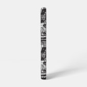 Black & White Downtown City, Skyscrapers, Monogram Samsung Galaxy Hoesje (Linkerkant)