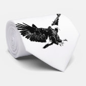 Black & White Eagle Stropdas (Opgerold)