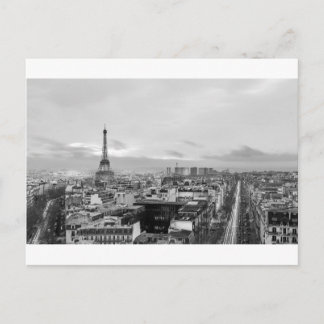 Black&White: Eiffel Tower, Parijs, Frankrijk Briefkaart