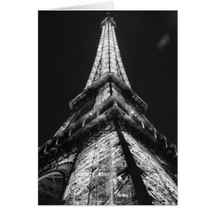 Black White Eiffel Tower Paris Europe Reivel