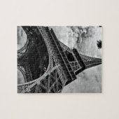 Black White Eiffel Tower Paris Europe Reivel Legpuzzel (Horizontaal)