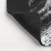 Black White Eiffel Tower Paris Europe Reivel Muismat (Hoek)