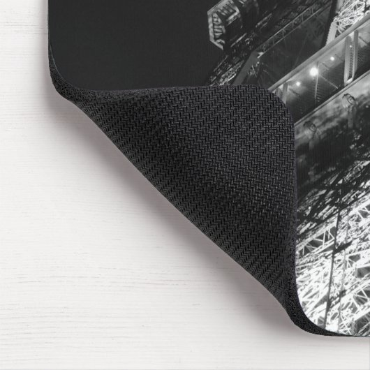 Black White Eiffel Tower Paris Europe Reivel Muismat (Hoek)