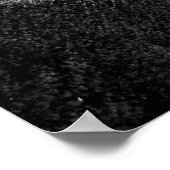 Black White Eiffel Tower Paris Europe Reivel Poster (Hoek)