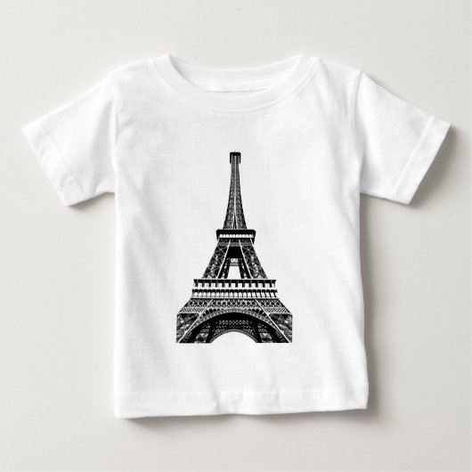 Black white Eiffel Tower Paris Frankrijk Art Artwo (Voorkant)