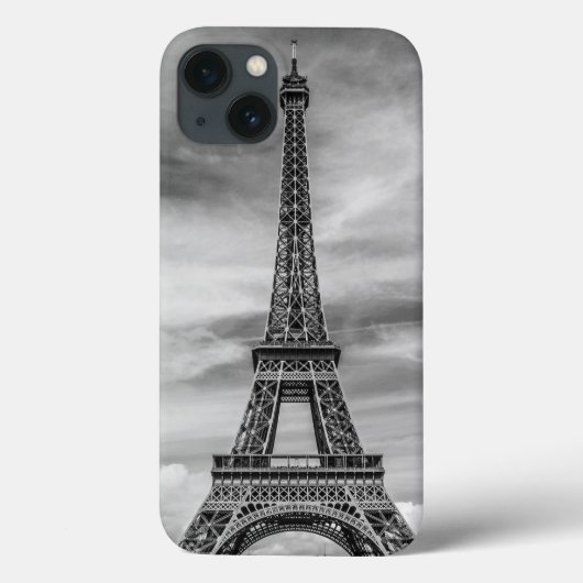Black & White Eiffel Tower Paris Frankrijk Case-Mate iPhone Case (Achterkant)