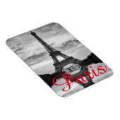 Black White Eiffel Tower Paris Love City Travel Magneet (Rechterzijde)