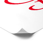 Black White Eiffel Tower Paris Love City Travel Poster (Hoek)