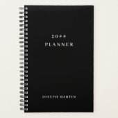 Black & White Elegant Minimalist Planner (Voorkant)
