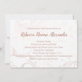 Black White Elegant Swirl Photo 2021 Afstuderen Kaart (Achterkant)