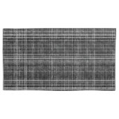 Black, White en Grey Check 2 Pattern Kussensloop (Voorkant-Links)