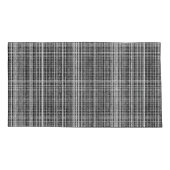 Black, White en Grey Check 2 Pattern Kussensloop (Achterkant-Links)