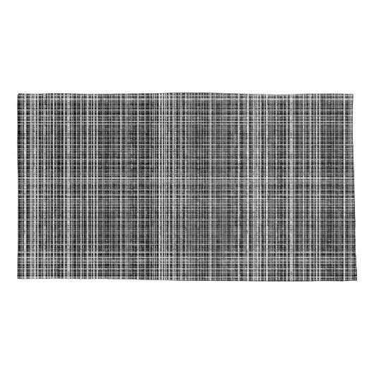 Black, White en Grey Check 2 Pattern Kussensloop (Achterkant-Links)