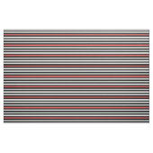 Black White en Red Striped Pattern Stof (Yard (91,4 cm))