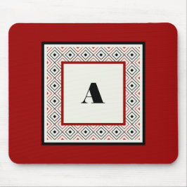 Black White en Wine Custom Modern Mousepad Muismat