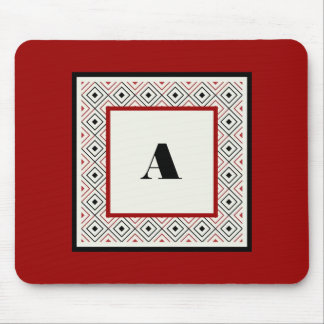 Black White en Wine Custom Modern Mousepad Muismat