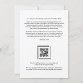 Black & White Enchanting and Delicate Simple Photo Save The Date (Achterkant)