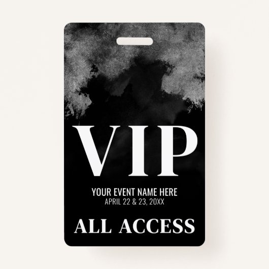 Black White Event VIP Badge (Achterkant)