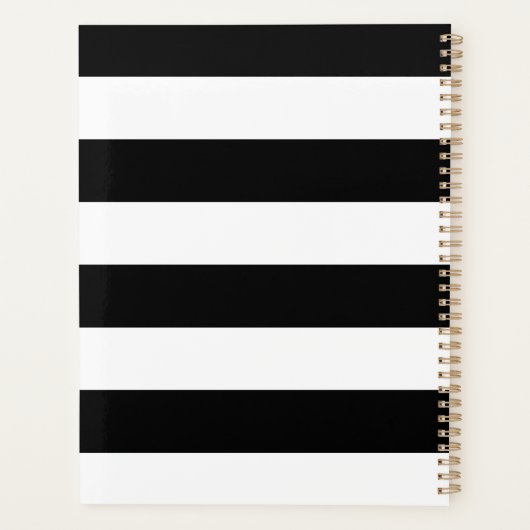 Black White Family Photo Collage Planner (Achterkant)