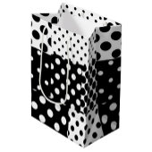 Black White Fashion Polka Dots Style Design  Medium Cadeauzakje