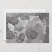 Black & White Faux Vellum Overlay Photo Wedding Save The Date (Achterkant)