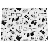 Black white film night party groot cadeauzakje (Voorkant)