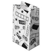Black white film night party klein cadeauzakje (Voorkant Gekanteld)