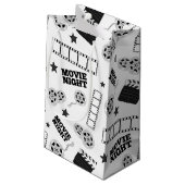 Black white film night party klein cadeauzakje (Achterkant Gekanteld)