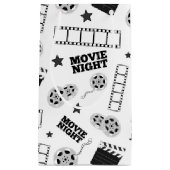 Black white film night party klein cadeauzakje (Voorkant)