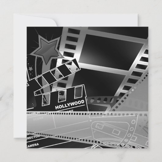 Black White filmster wordt geboren Aankondiging (Achterkant)