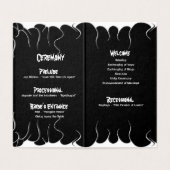 Black & White Fire Ceremony Programma Trouwen (Binnenkant ongevouwen)