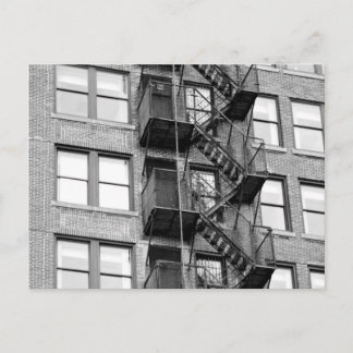 Black & White Fire Escape Briefkaart