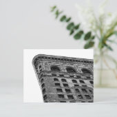 Black & White Flatiron Building Foto van NYC Briefkaart (Staand voorkant)