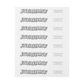 Black White Floral Birthday (Vel)