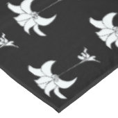 Black White Floral Tafelkleed (Gekanteld)