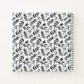 Black White Floral Teacher Notitieboek (Achterkant)