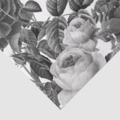 Black White  Floral Tissuepapier (Detail)