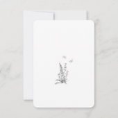 Black & White Forest Beer Baby shower Dank u Bedankkaart (Achterkant)