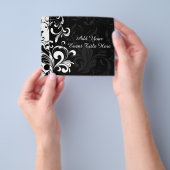 Black White Fountain Swirl Party Flyer (Hand)