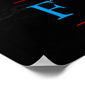 Black White Freedom American Eagle Poster (Hoek)