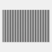 Black & White Fun & Unique Stripes & Polka Dots Inpakpapier Vel (Voorkant 2)