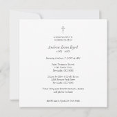 Black & White Funeral Service Dear Ones Photo Notitiekaartje (Achterkant)