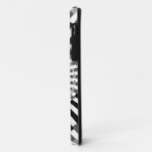 Black White Funky Stripes naadloos grafisch Case-Mate iPhone Case (Achterkant/links)