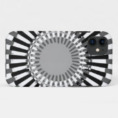 Black White Funky Stripes naadloos grafisch Case-Mate iPhone Case (Achterkant (horizontaal))